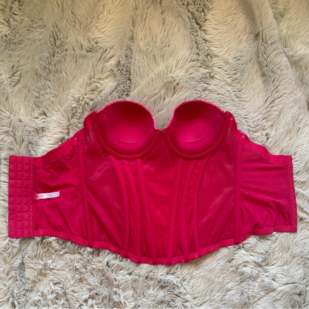 NWOT Cosmopolitan Pink Bustier - Picture 4 of 5